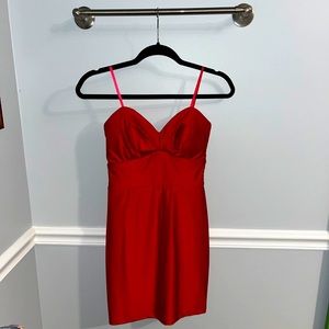 City Studios Red Satin Mini Dress ❤️